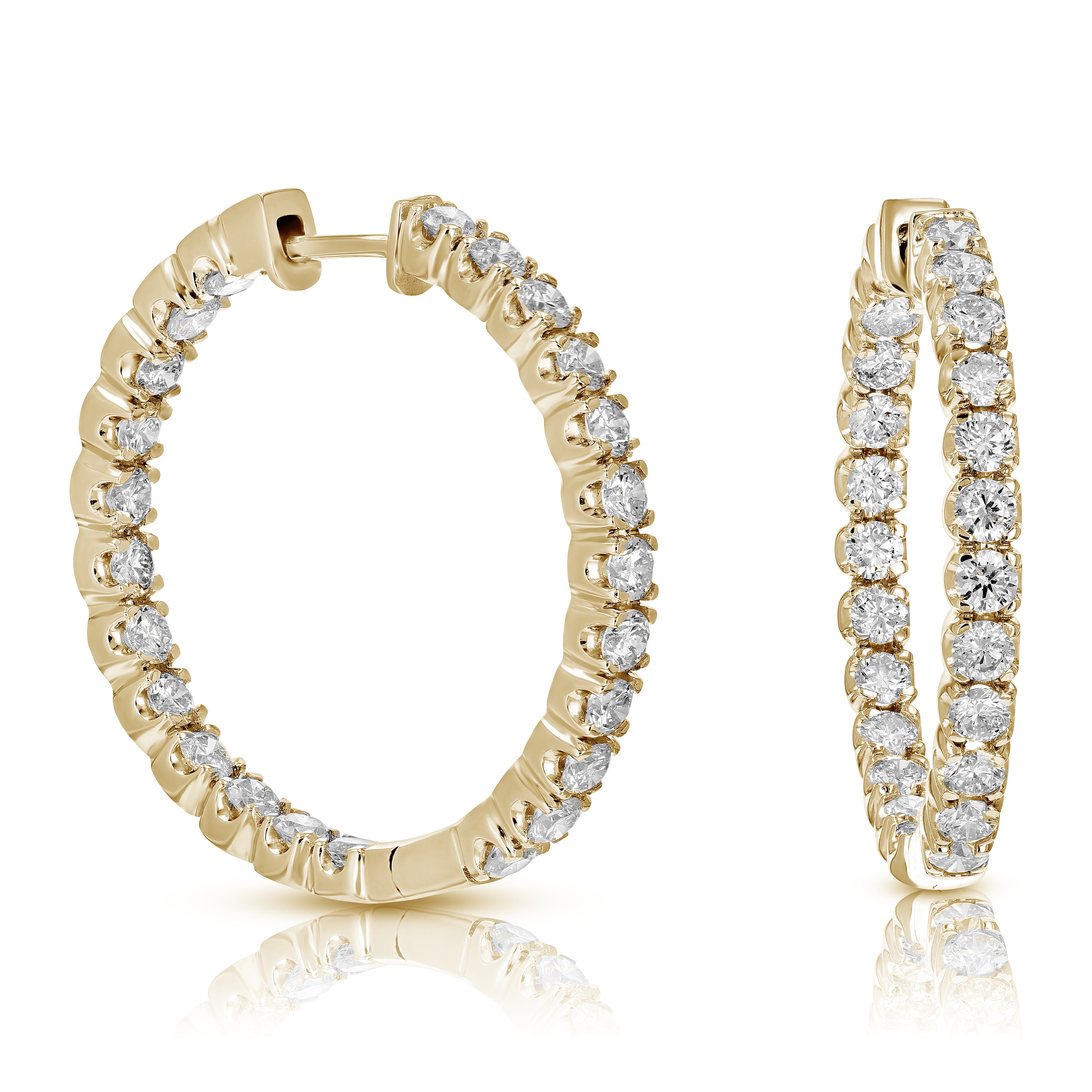 Timeless Diamond Inside Out Hoop Earrings