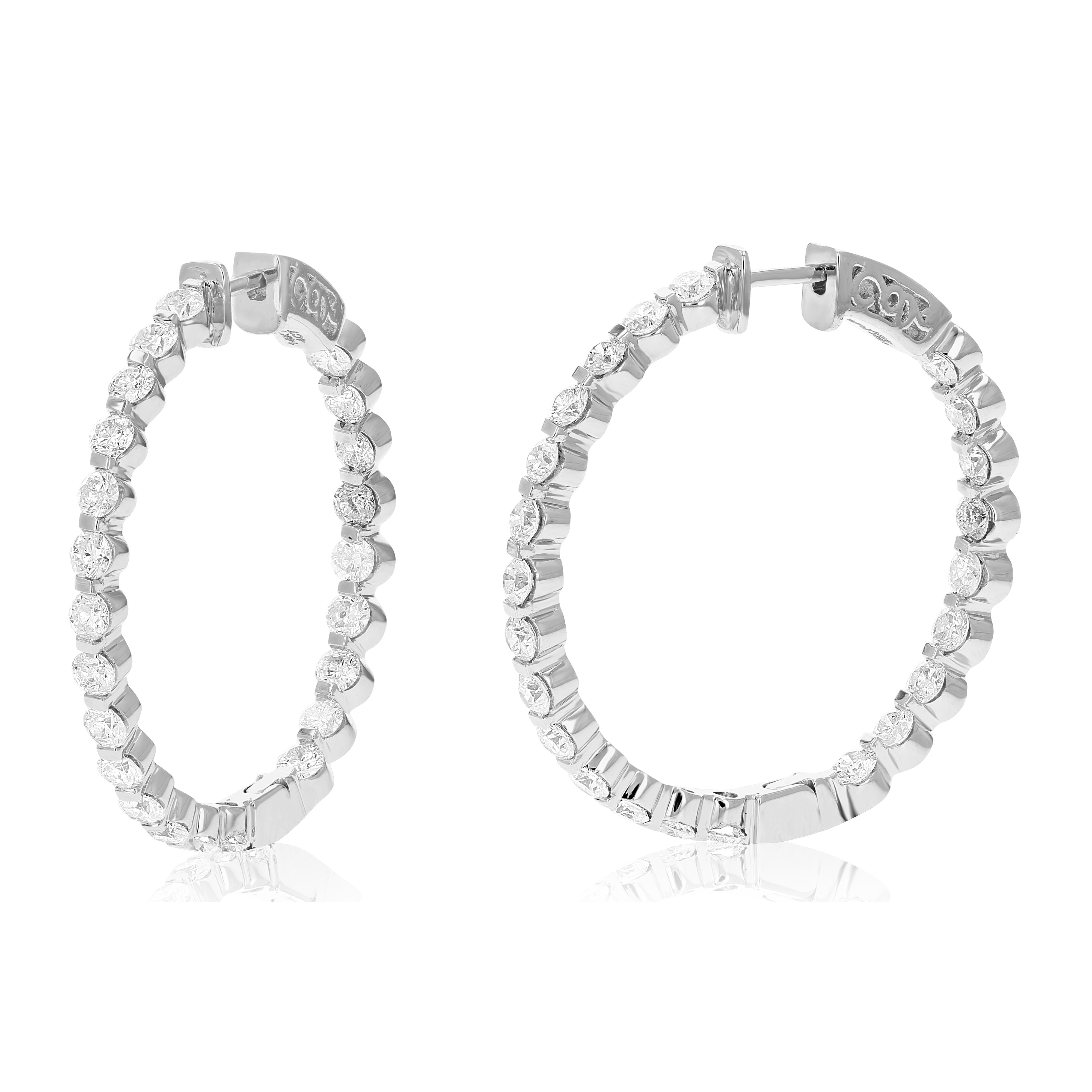 Connected Inside Out Hoop Earrings