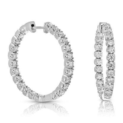 Inside Out Lab Diamond Hoop Earrings