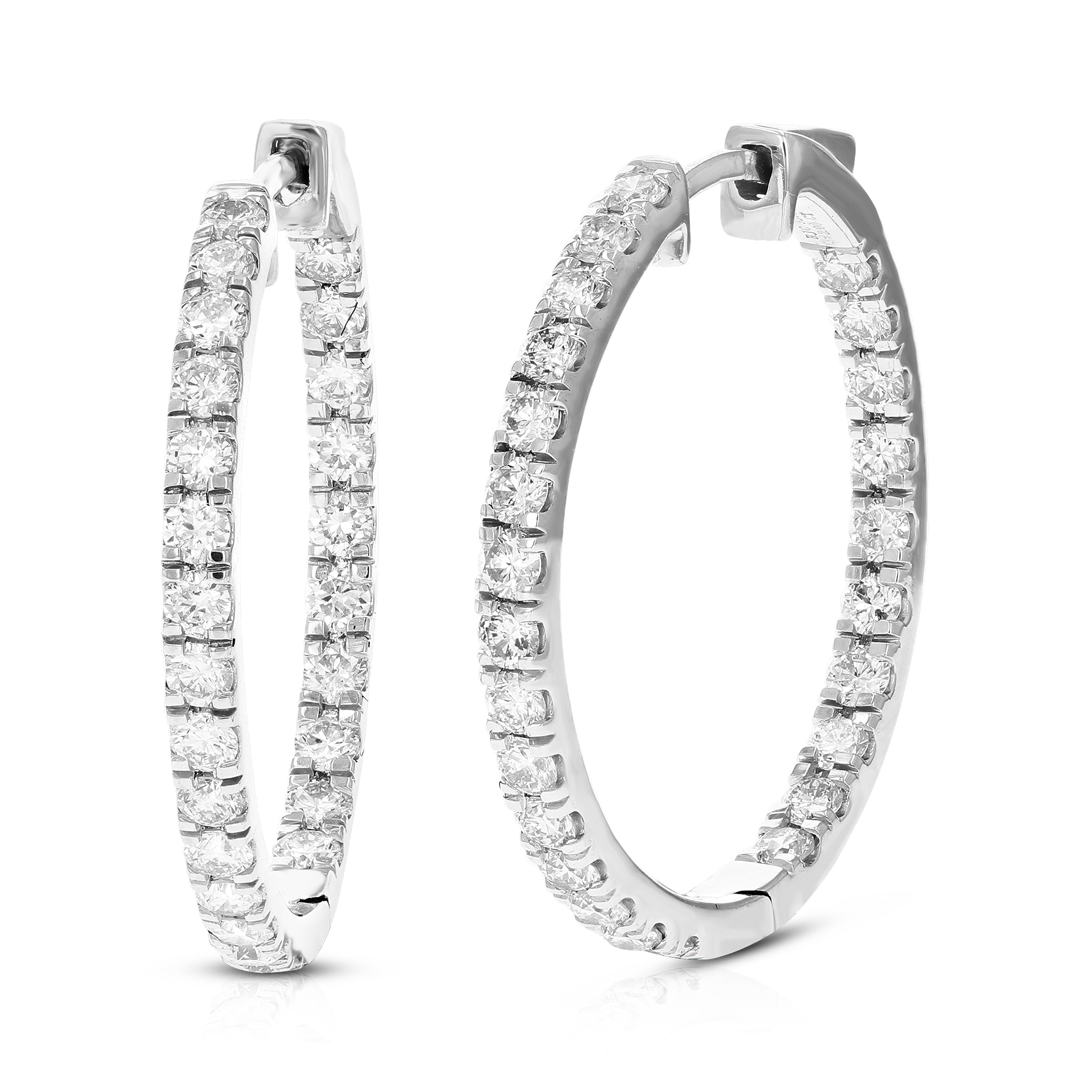 Inside Out Lab Diamond Hoop Earrings