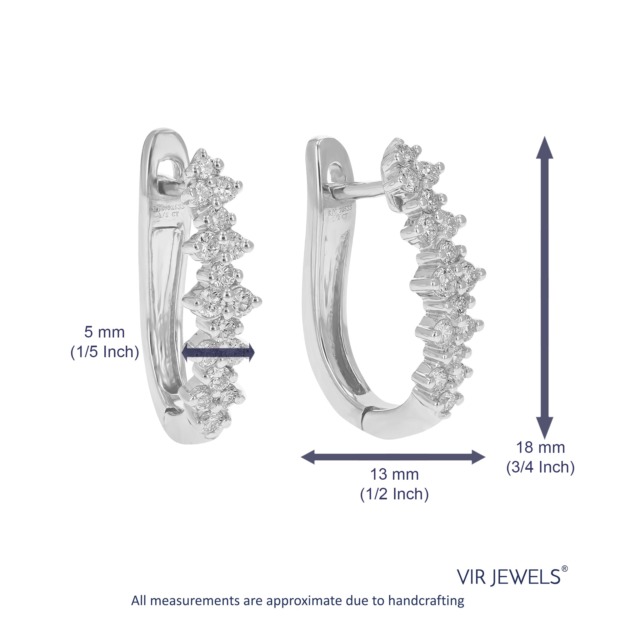 Narrow Fish Scale Hoop Earrings