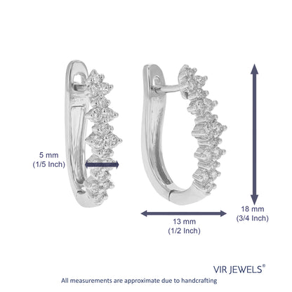 Narrow Fish Scale Hoop Earrings