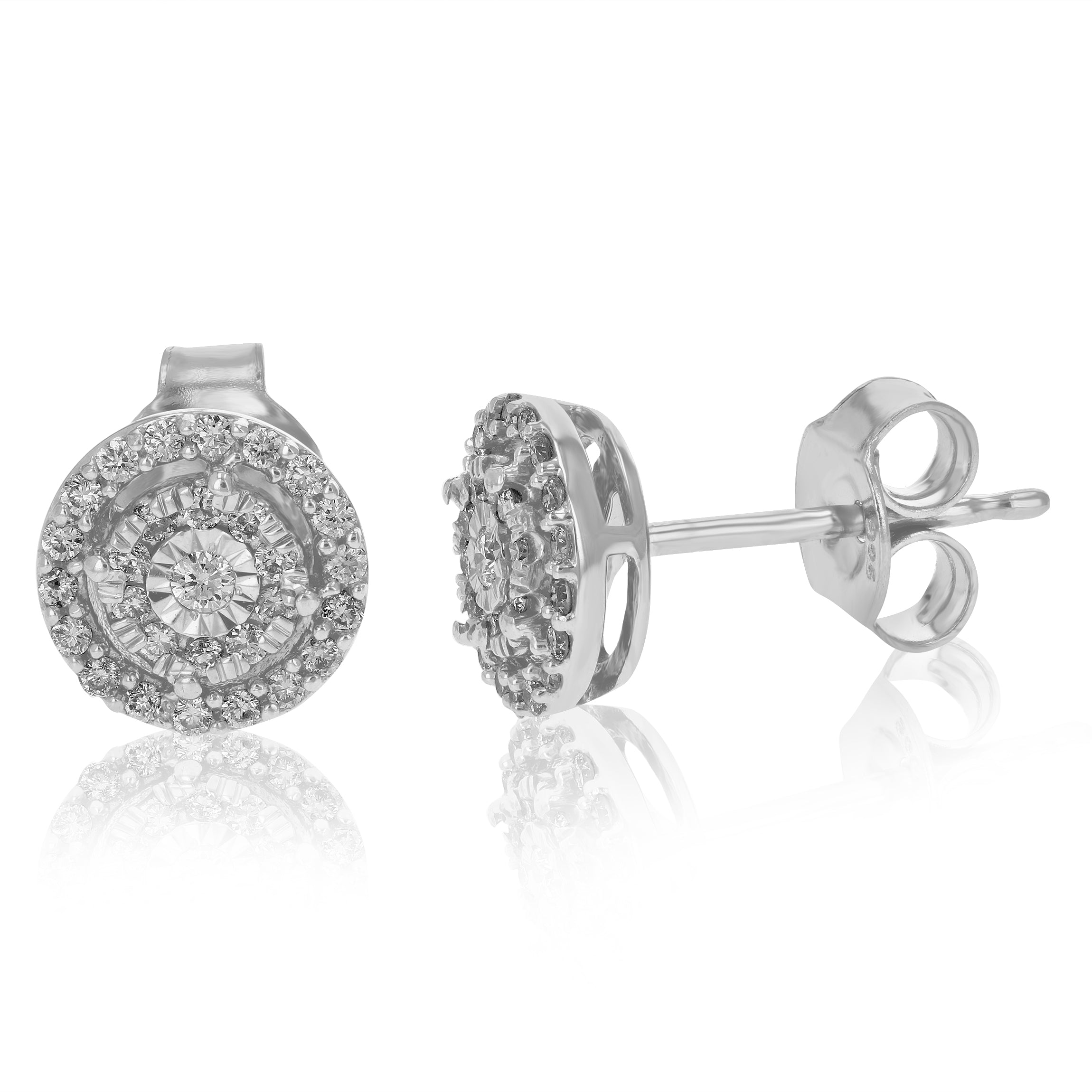 Halo Round Studs Earring