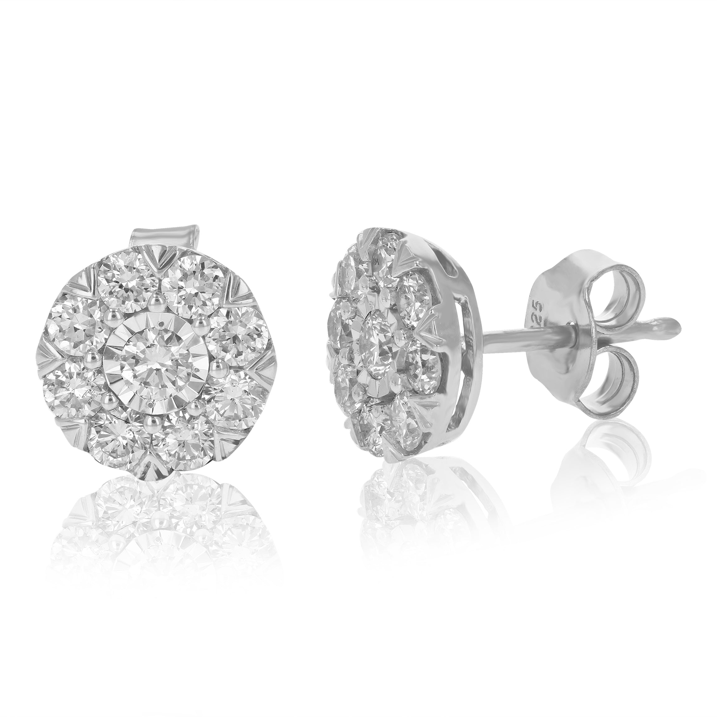 Prong Diamond Studs Earrings