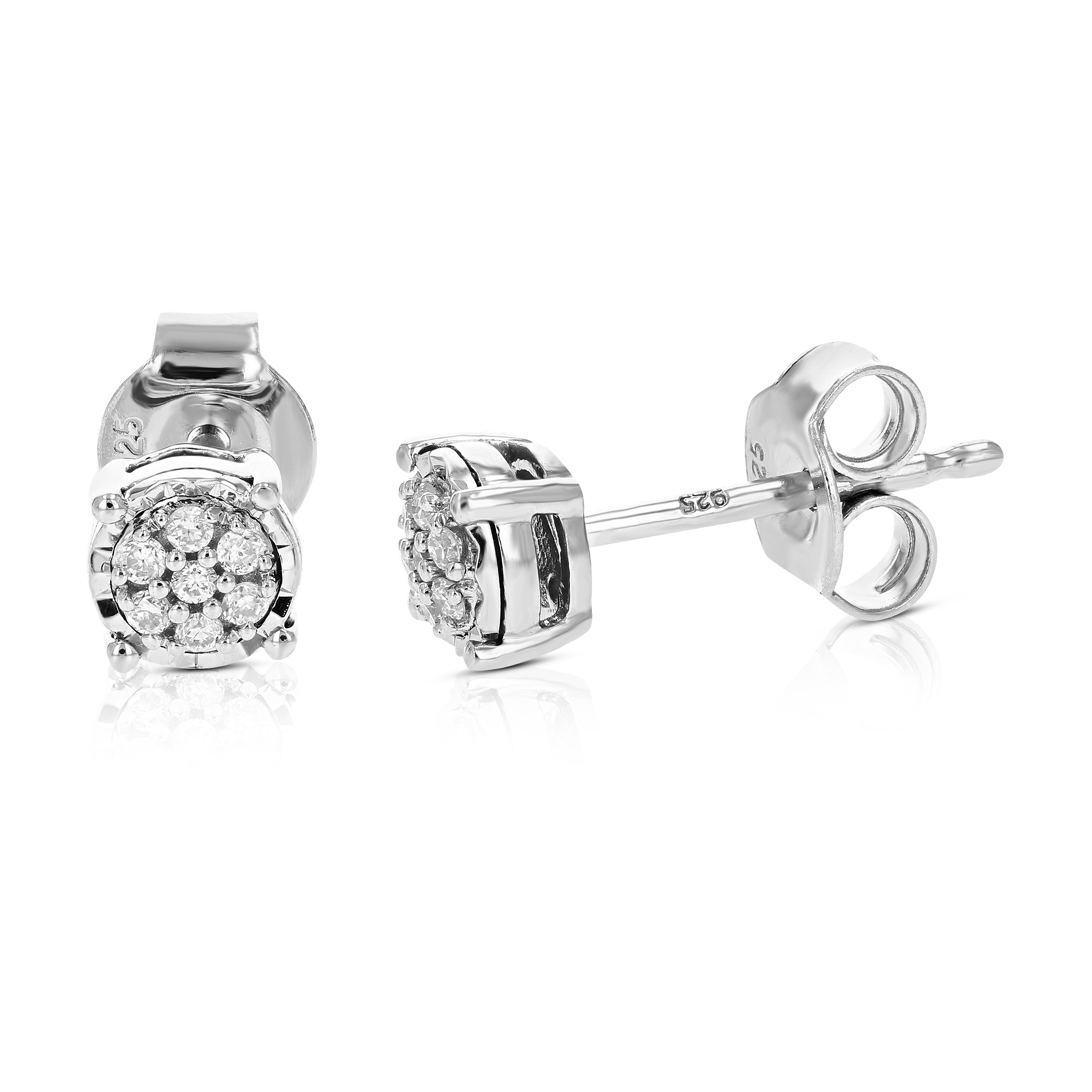 Composite Diamond Stud Earrings