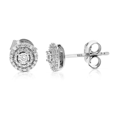 Composite Diamond Stud Earrings