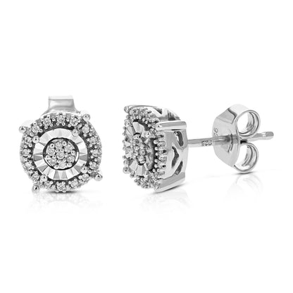 Composite Diamond Stud Earrings