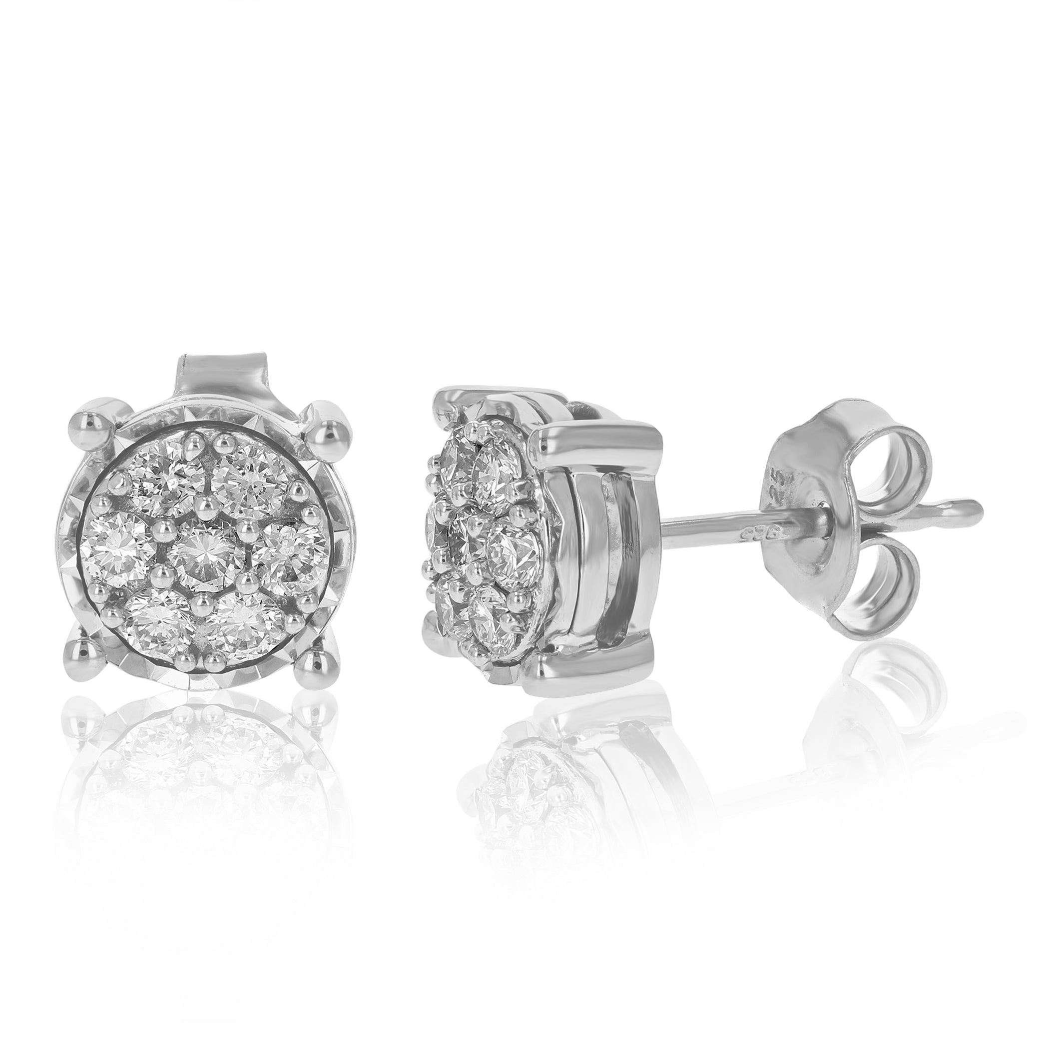 Chic Diamond Stud Earrings