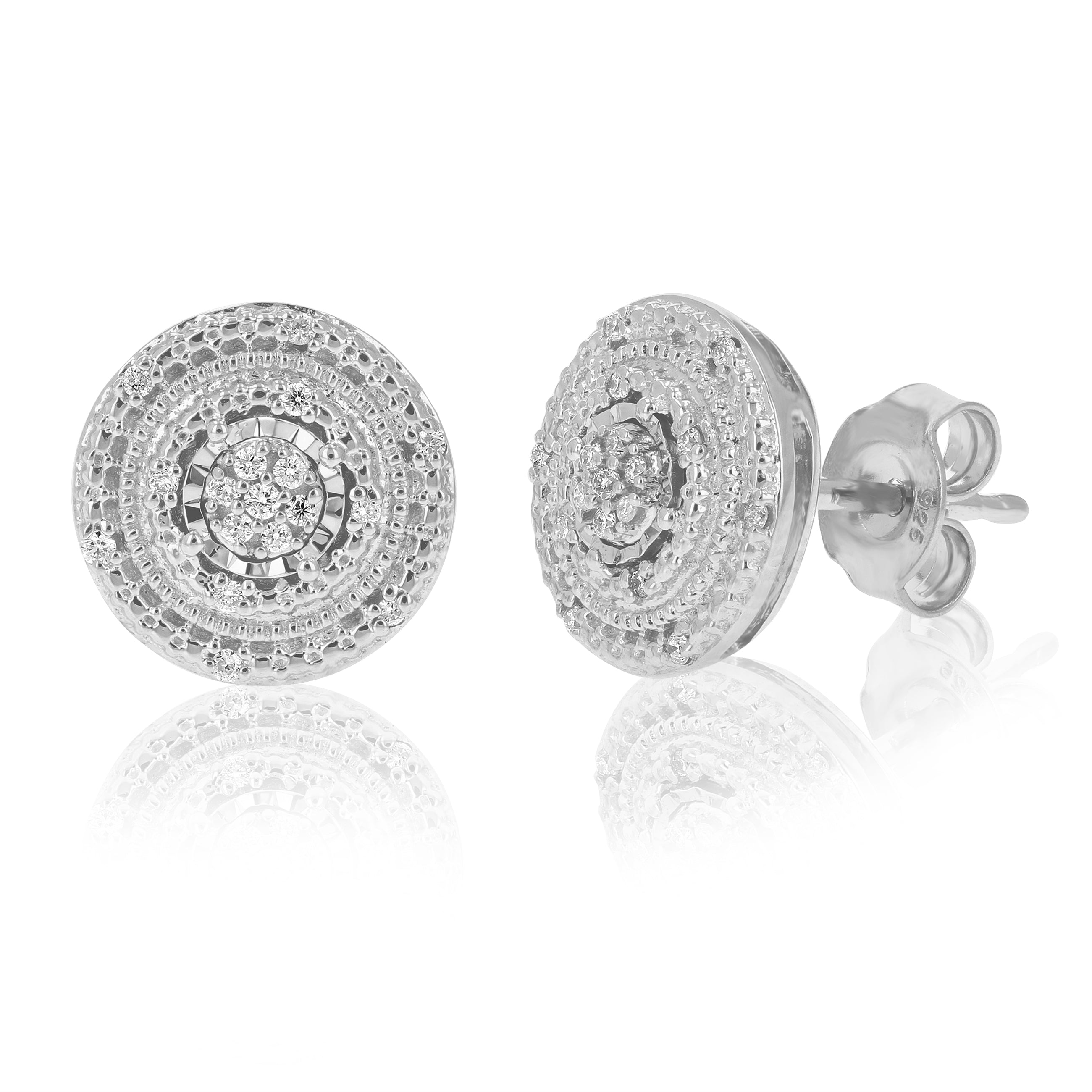 Composite Diamond Stud Earrings