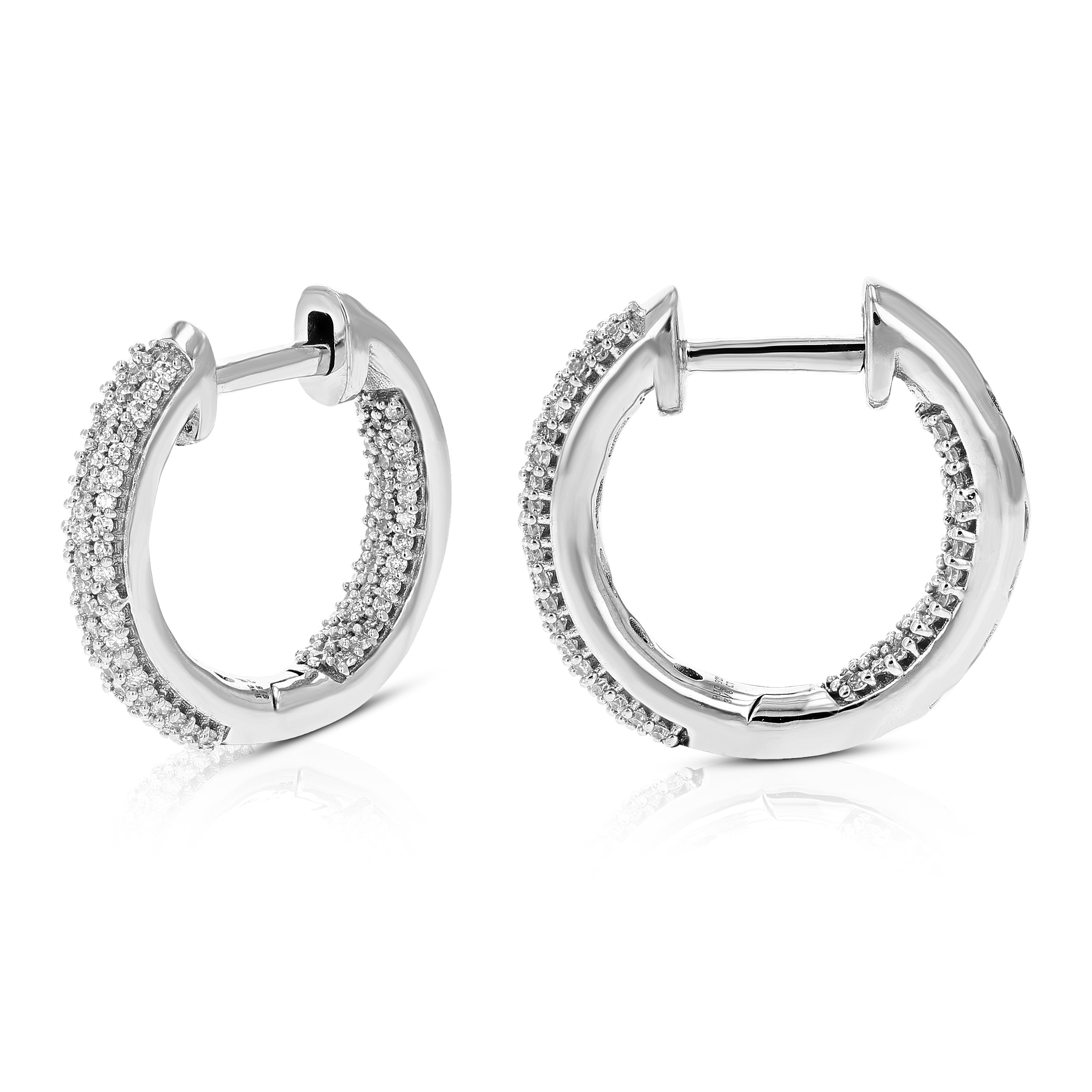 Eternity Diamond Hoop Earrings