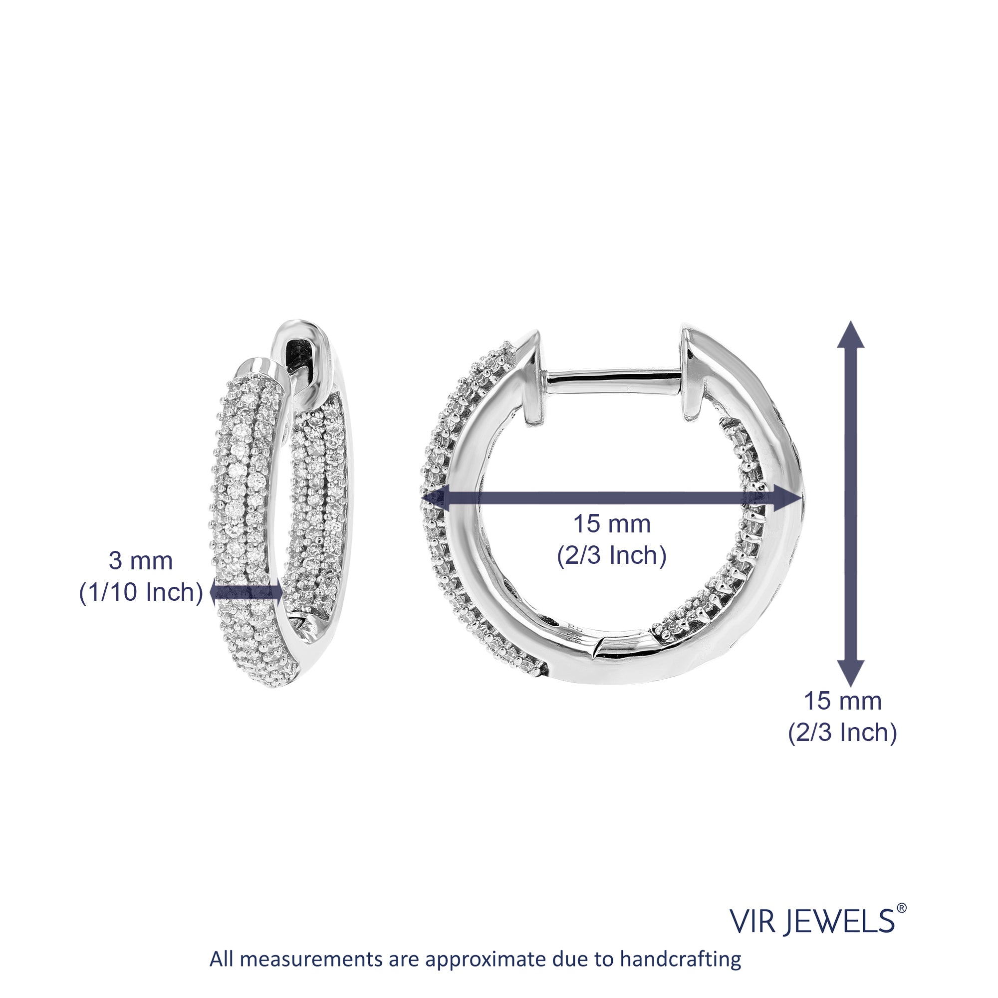 Eternity Diamond Hoop Earrings