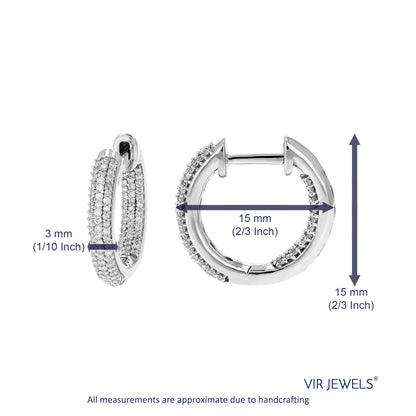 Eternity Diamond Hoop Earrings