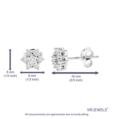 Star Lab Diamond Stud Earrings