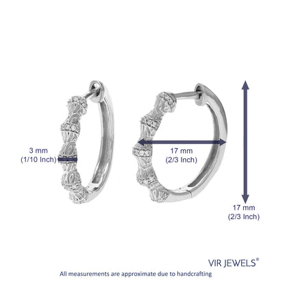 Fashion Diamond Hoop Earrings