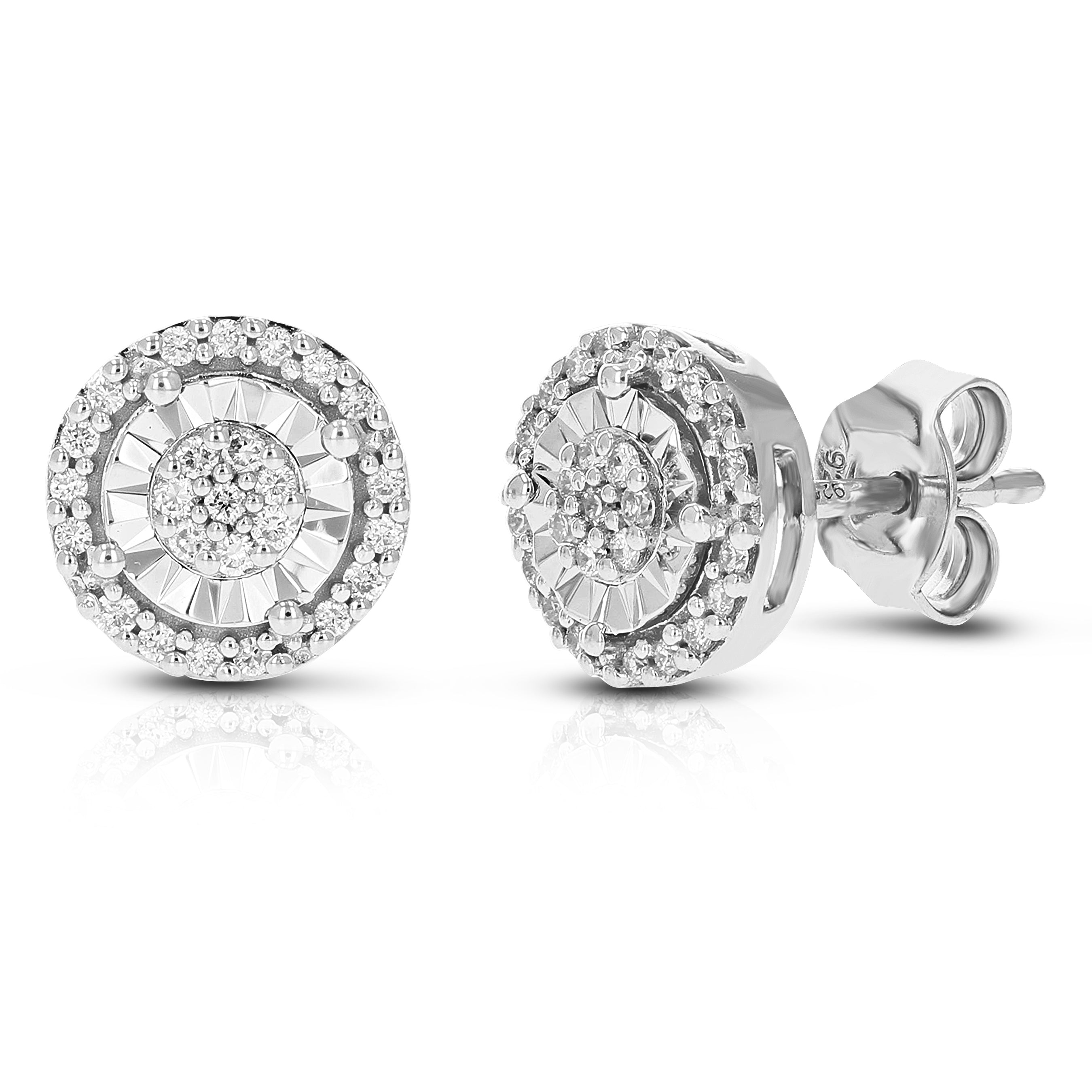 Composite Diamond Stud Earrings