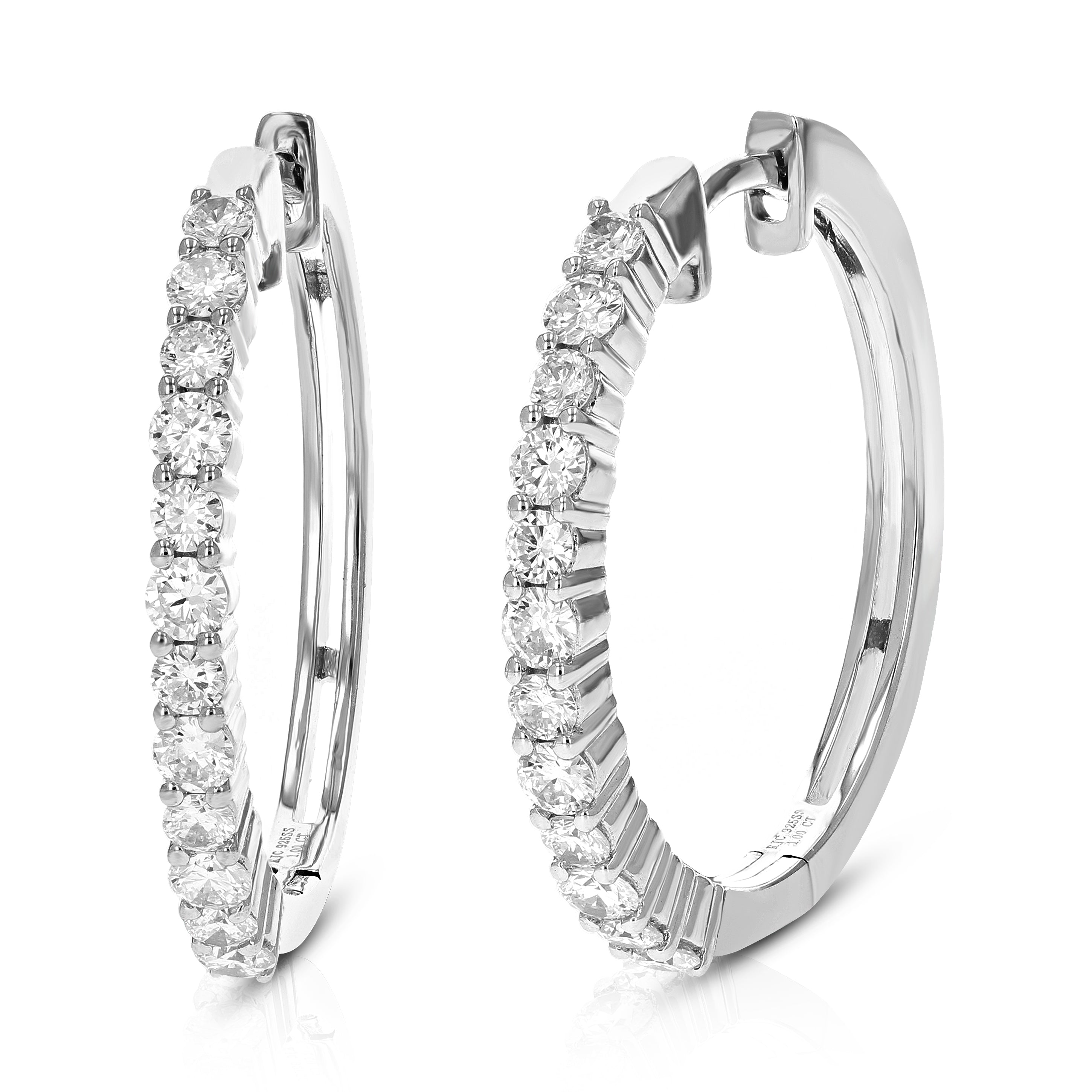 Petite Diamond Hoop Earrings