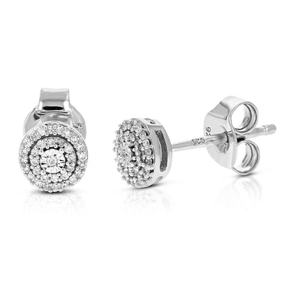 Elegant Diamond Stud Earrings