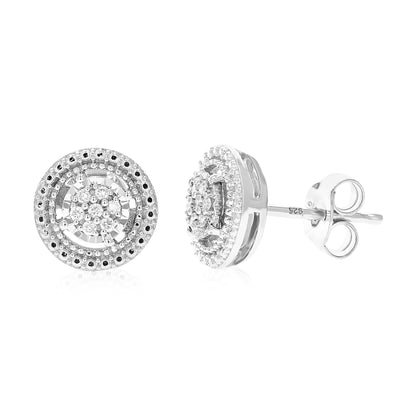 Composite Diamond Stud Earrings