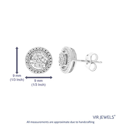 Composite Diamond Stud Earrings