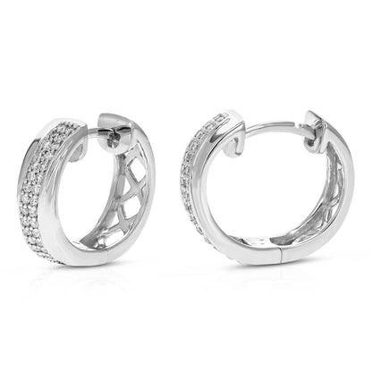 Crossover Round Hoop Earrings