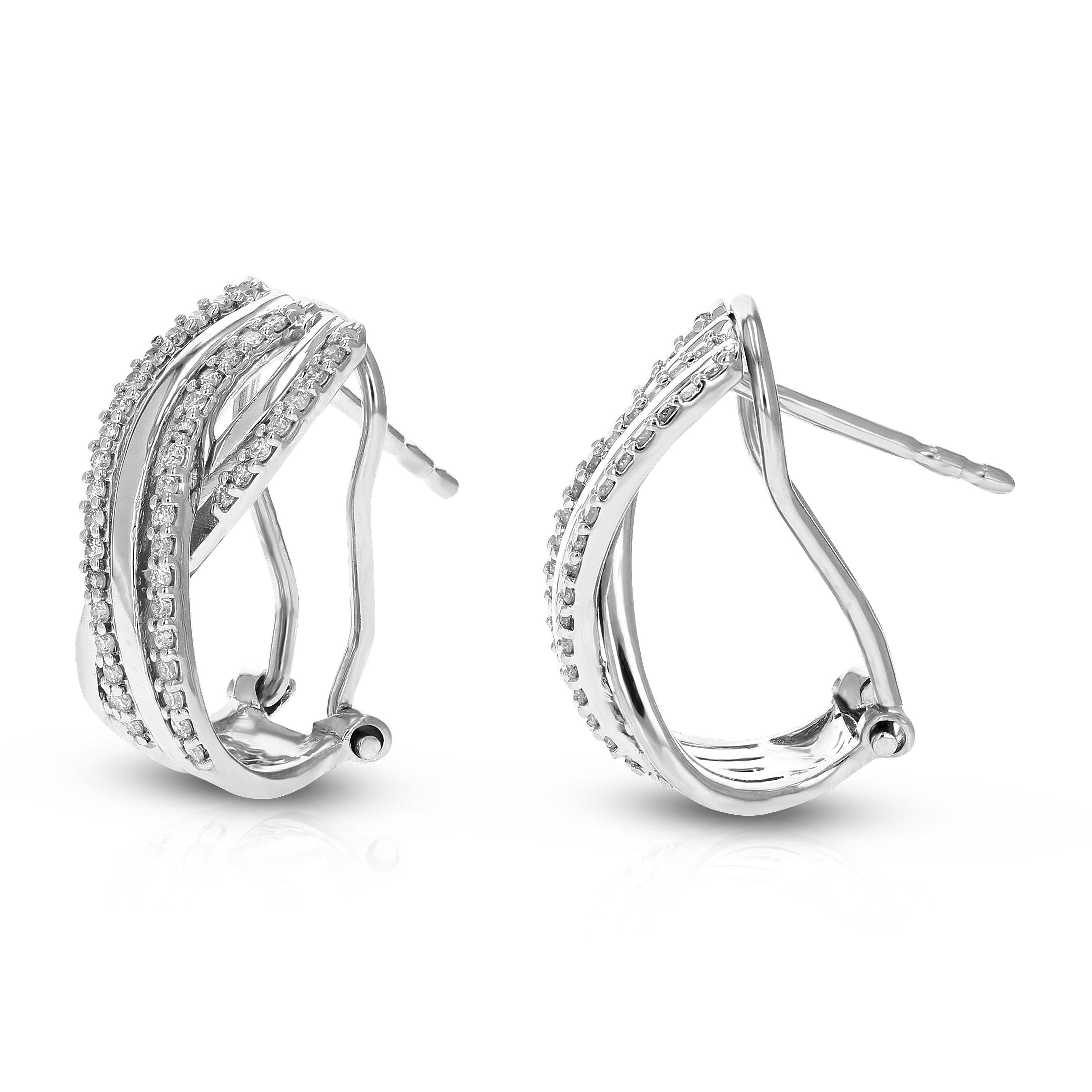 Twisted Drop Stud Earrings