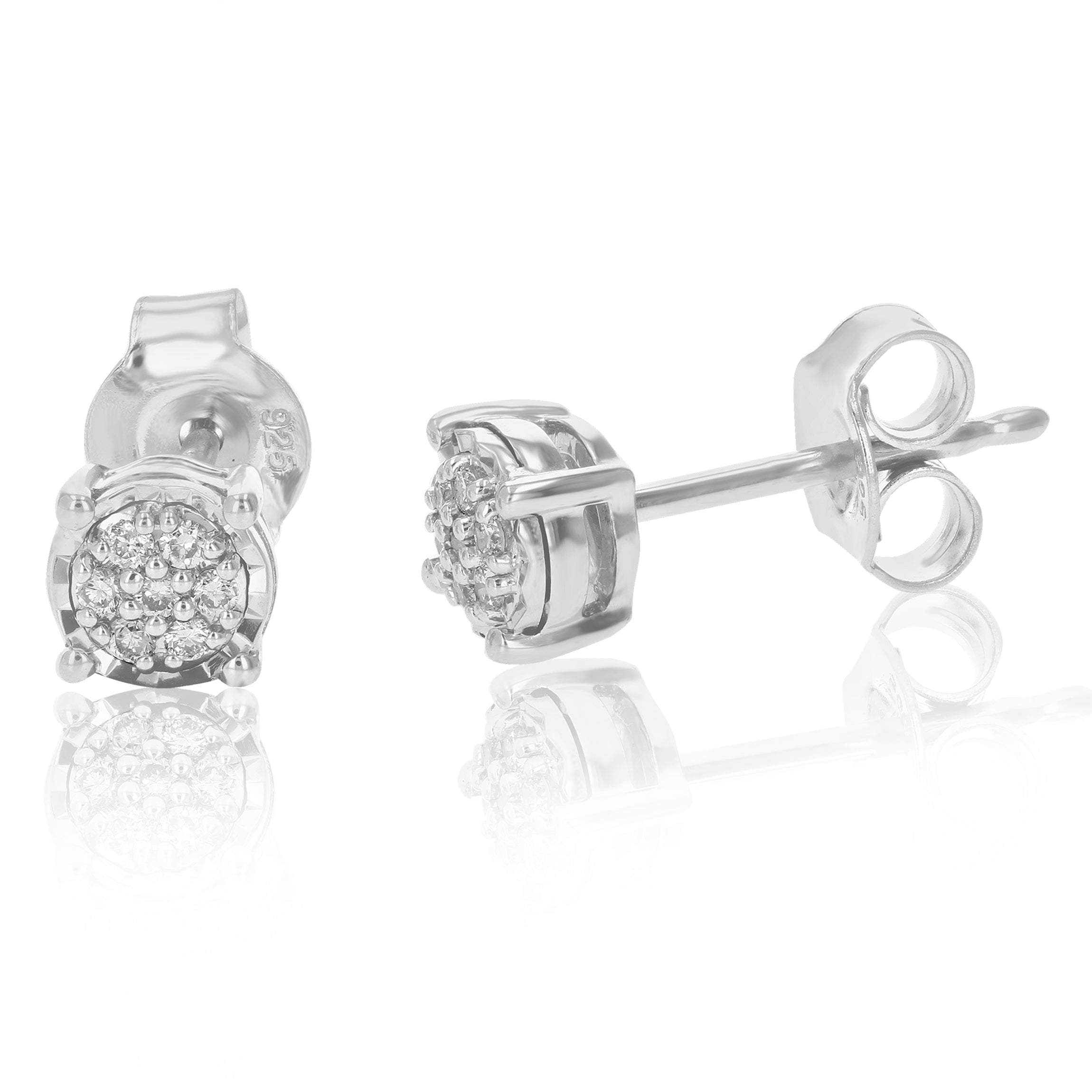 Composite Diamond Stud Earring