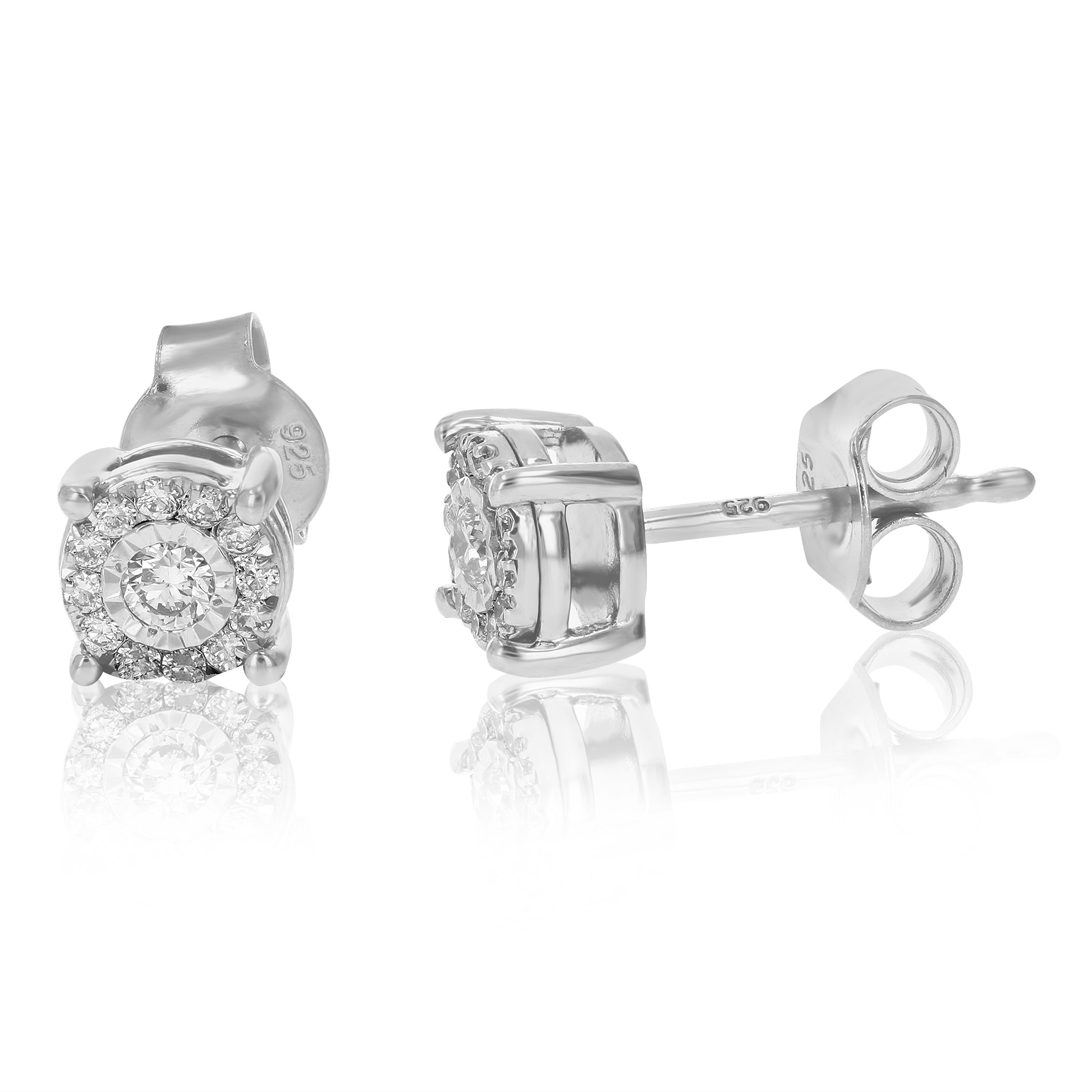 Composite Diamond Stud Earrings