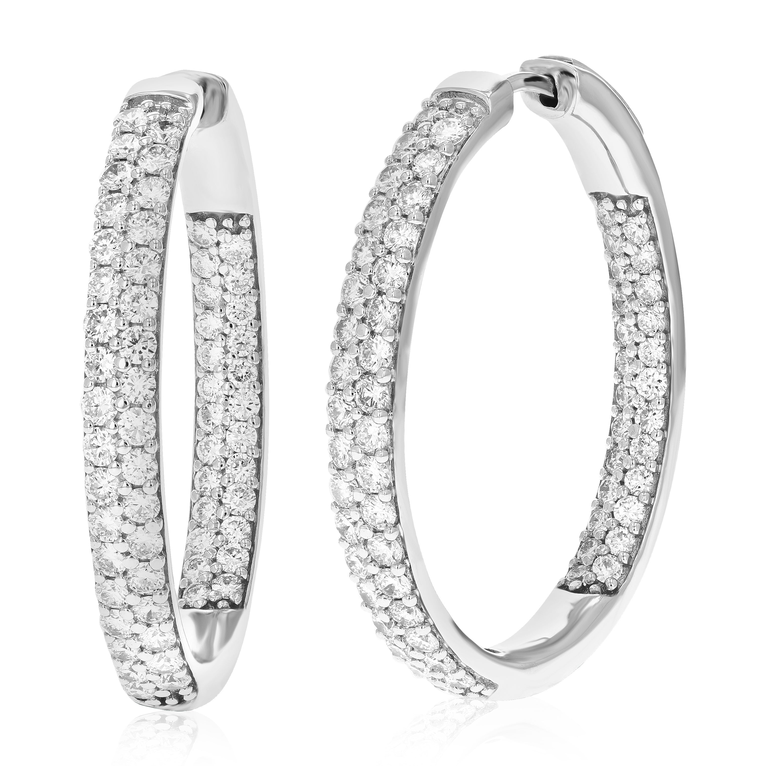 Lab Grown Diamond Inside Out Hoops