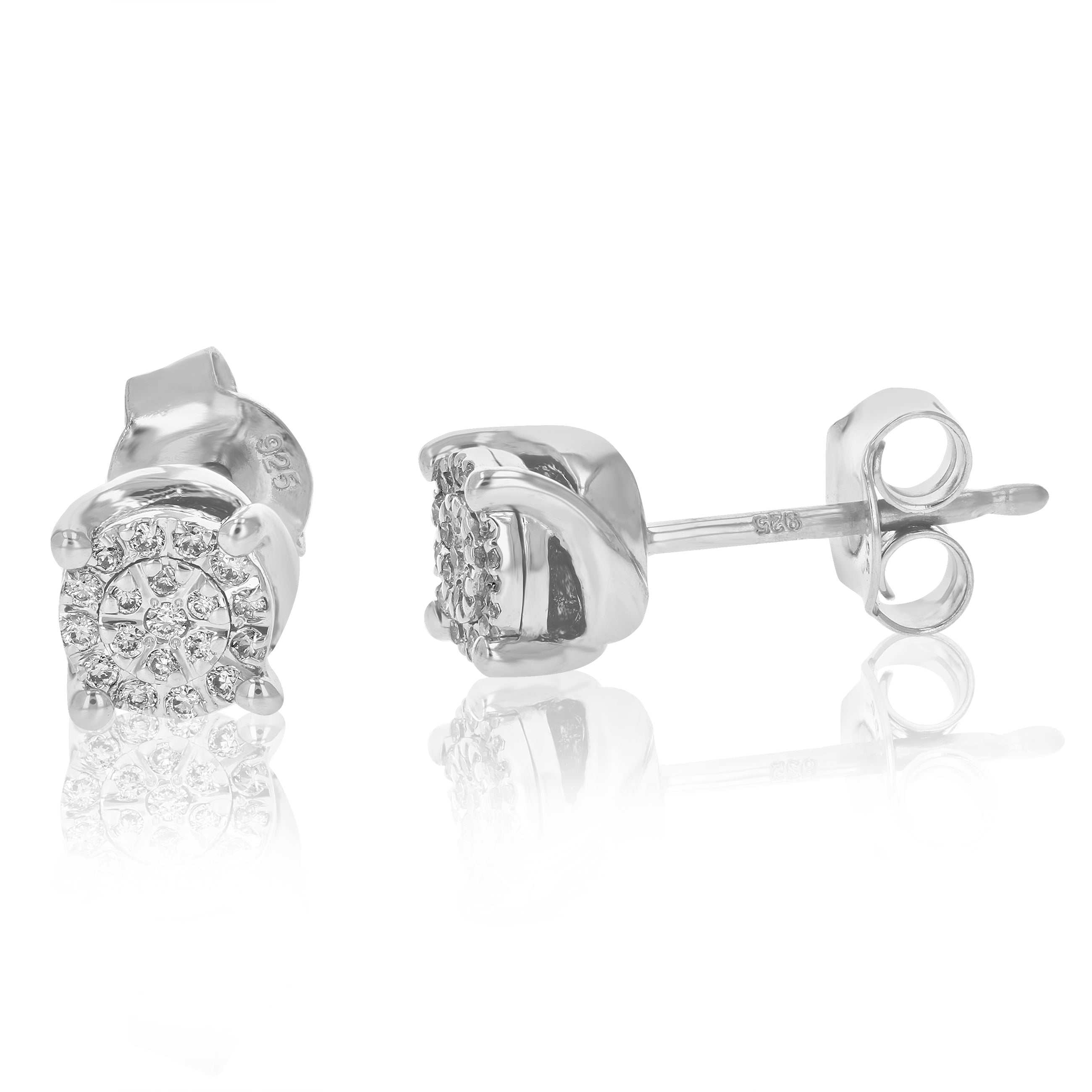 Composite Diamond Stud Earrings