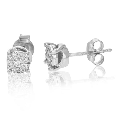 Composite Diamond Stud Earrings