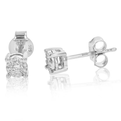 Composite Diamond Stud Earrings