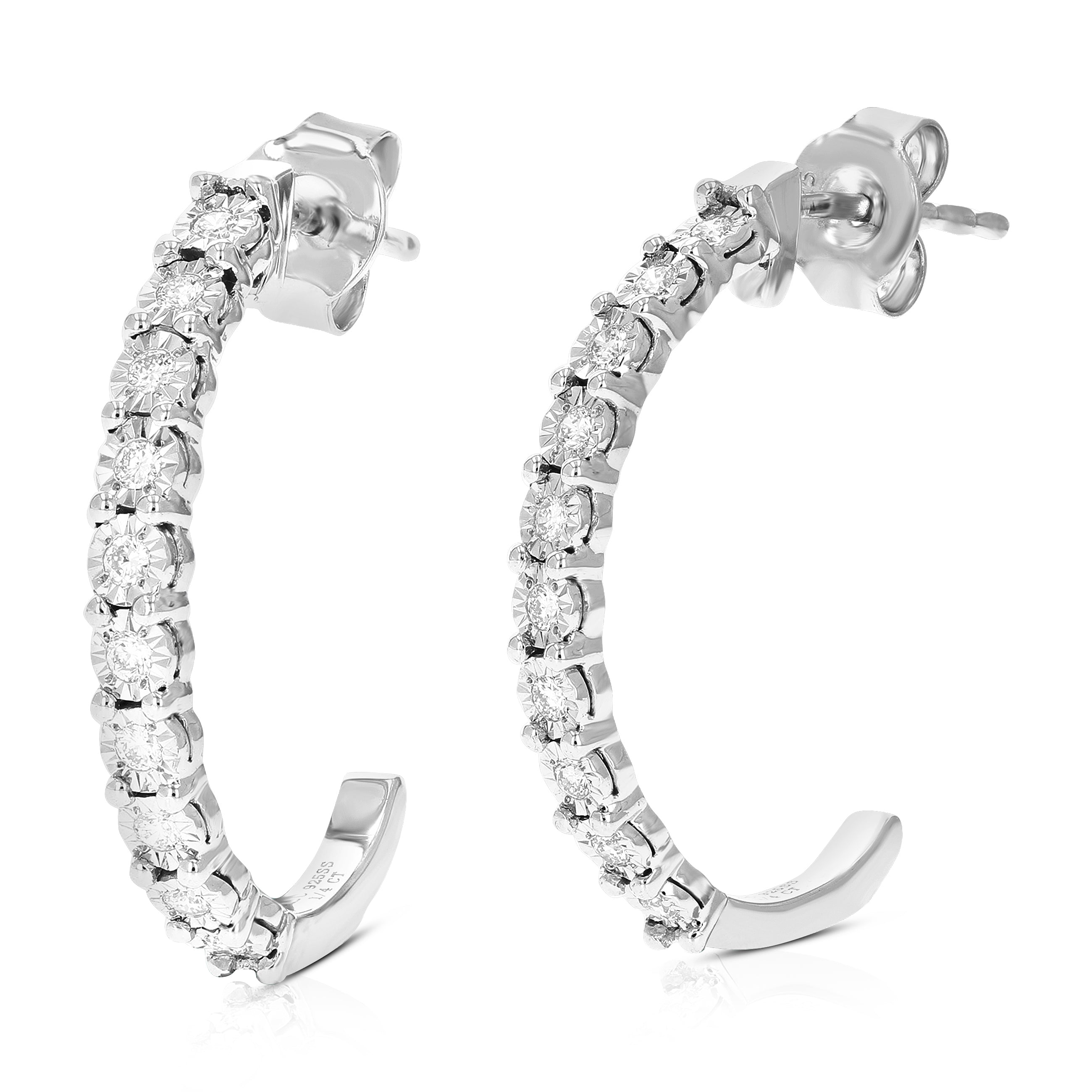 Semi Dangle Diamond Earrings