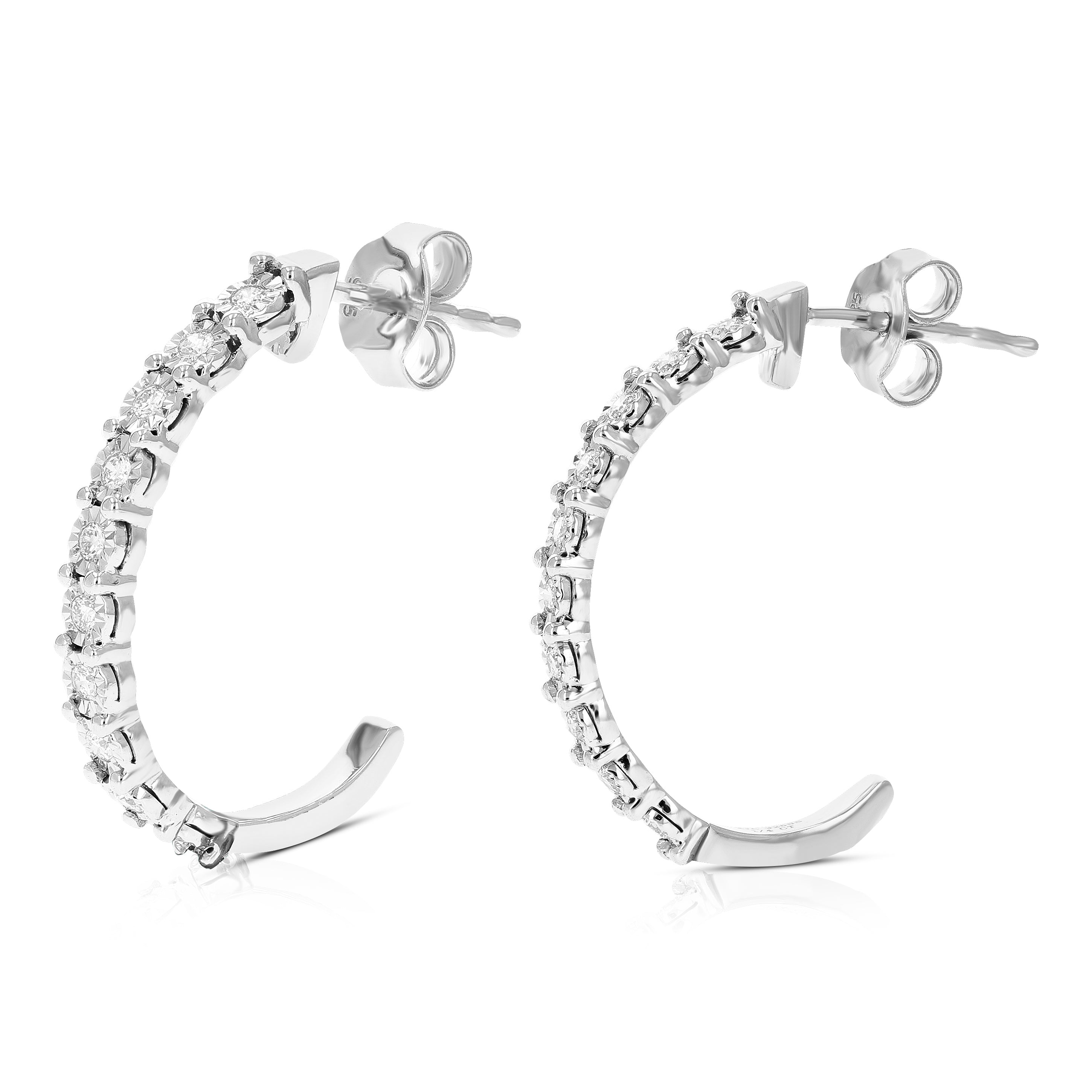 Semi Dangle Diamond Earrings