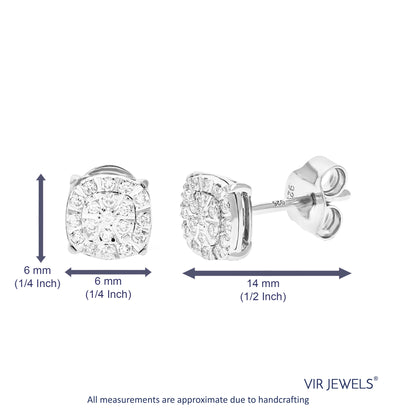 Composite Diamond Stud Earrings