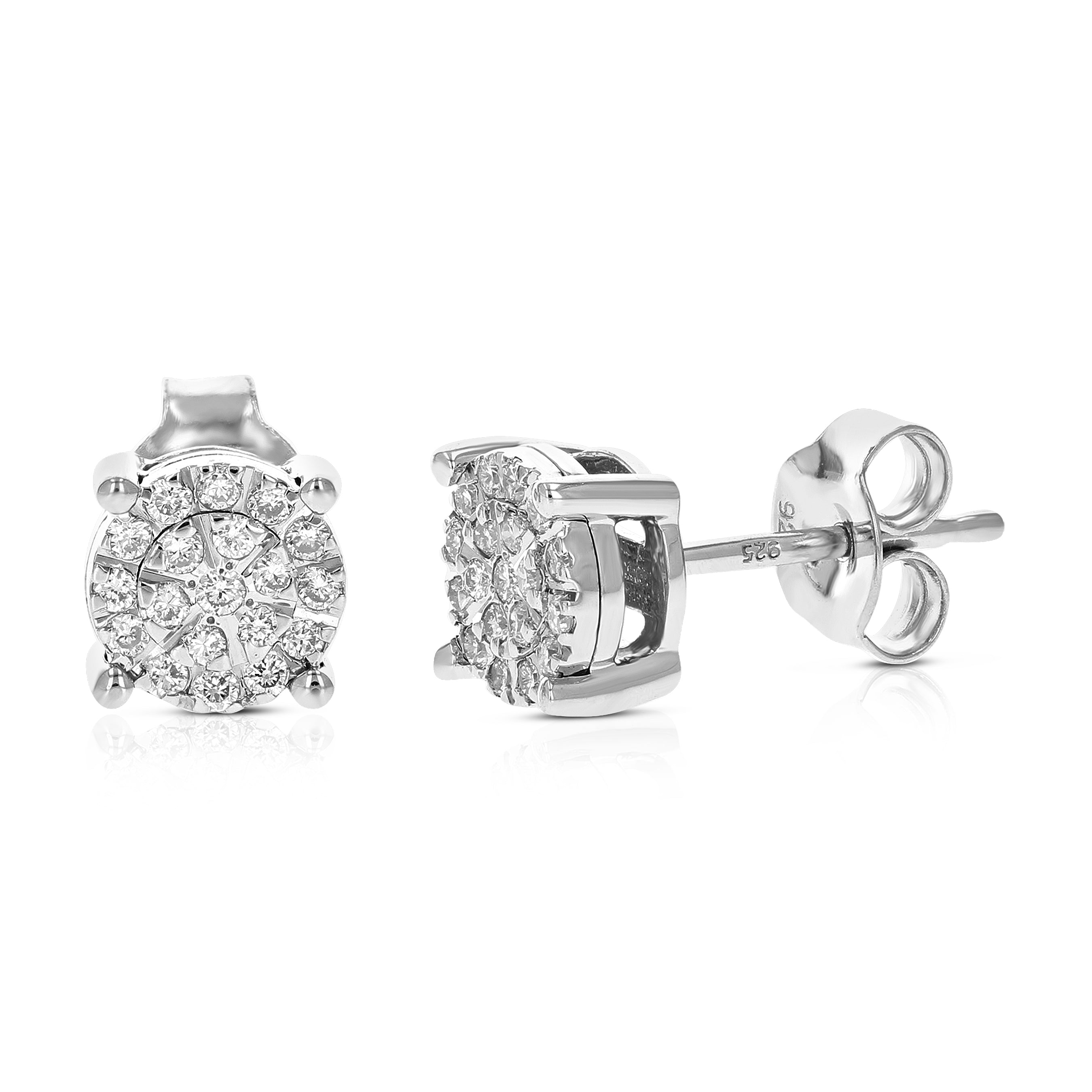 Composite Diamond Stud Earrings