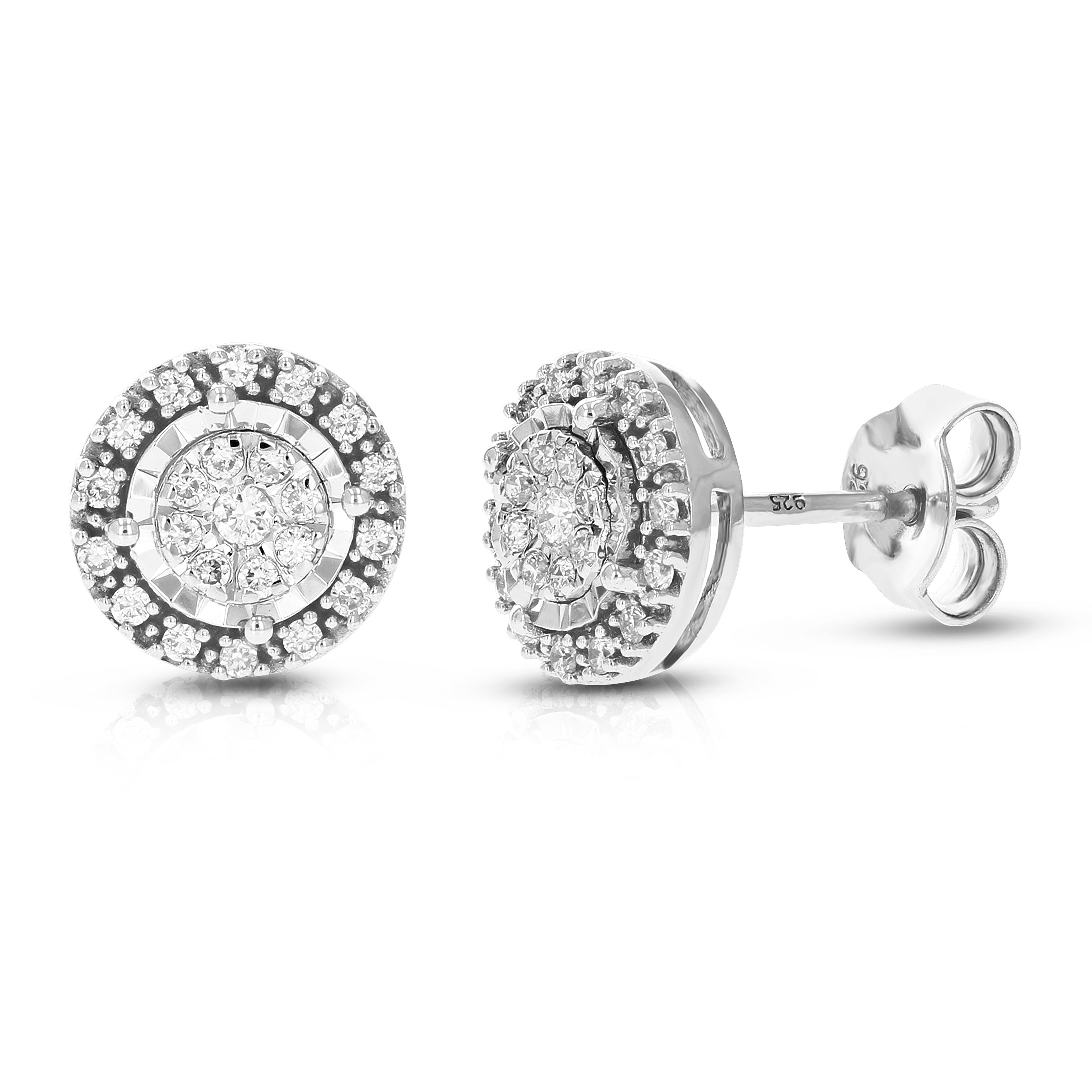 Composite Diamond Vintage Stud Earrings