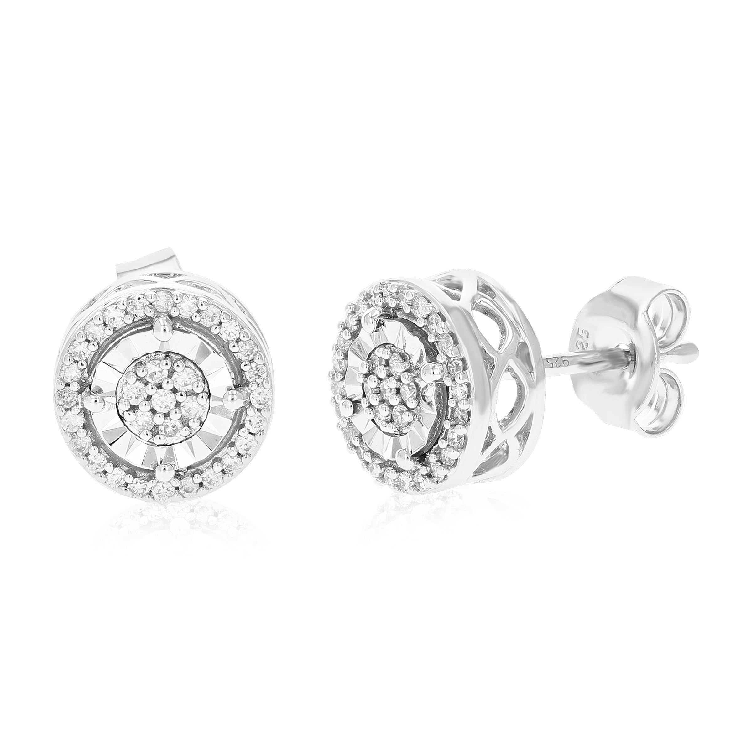 Round Prong Stud Earrings