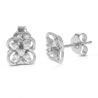 Cluster Floral Stud Earrings