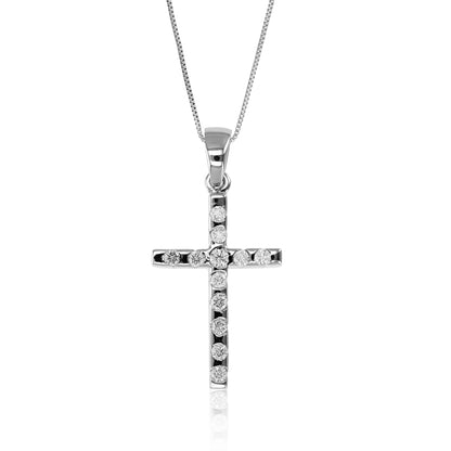 Cross Diamond Pendant Necklace