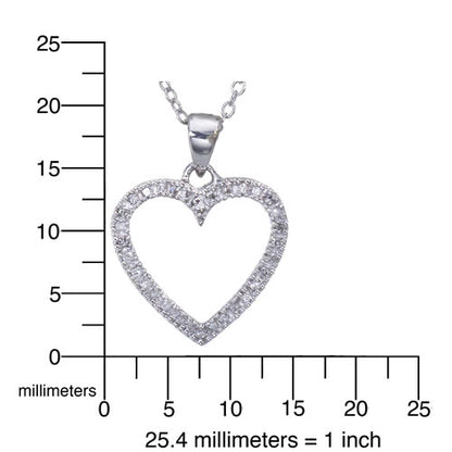 Heart Diamond Pendant Necklace