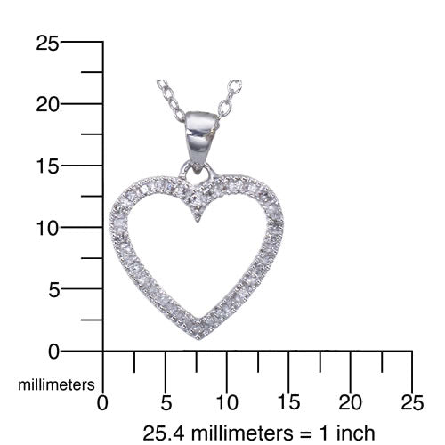 Heart Diamond Pendant Necklace