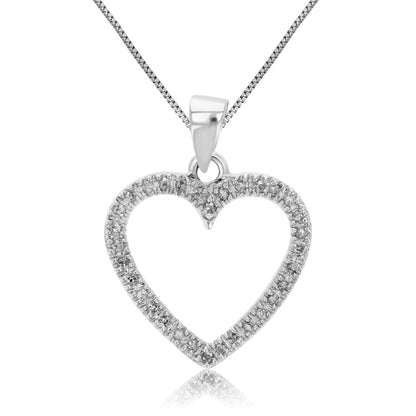 Heart Diamond Pendant Necklace