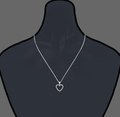 Heart Diamond Pendant Necklace