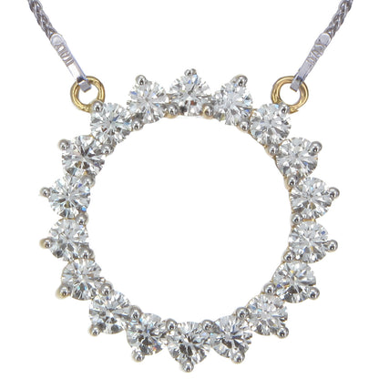 Timeless Diamond Circle Necklace