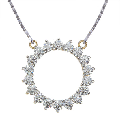 Diamond Circle Necklace