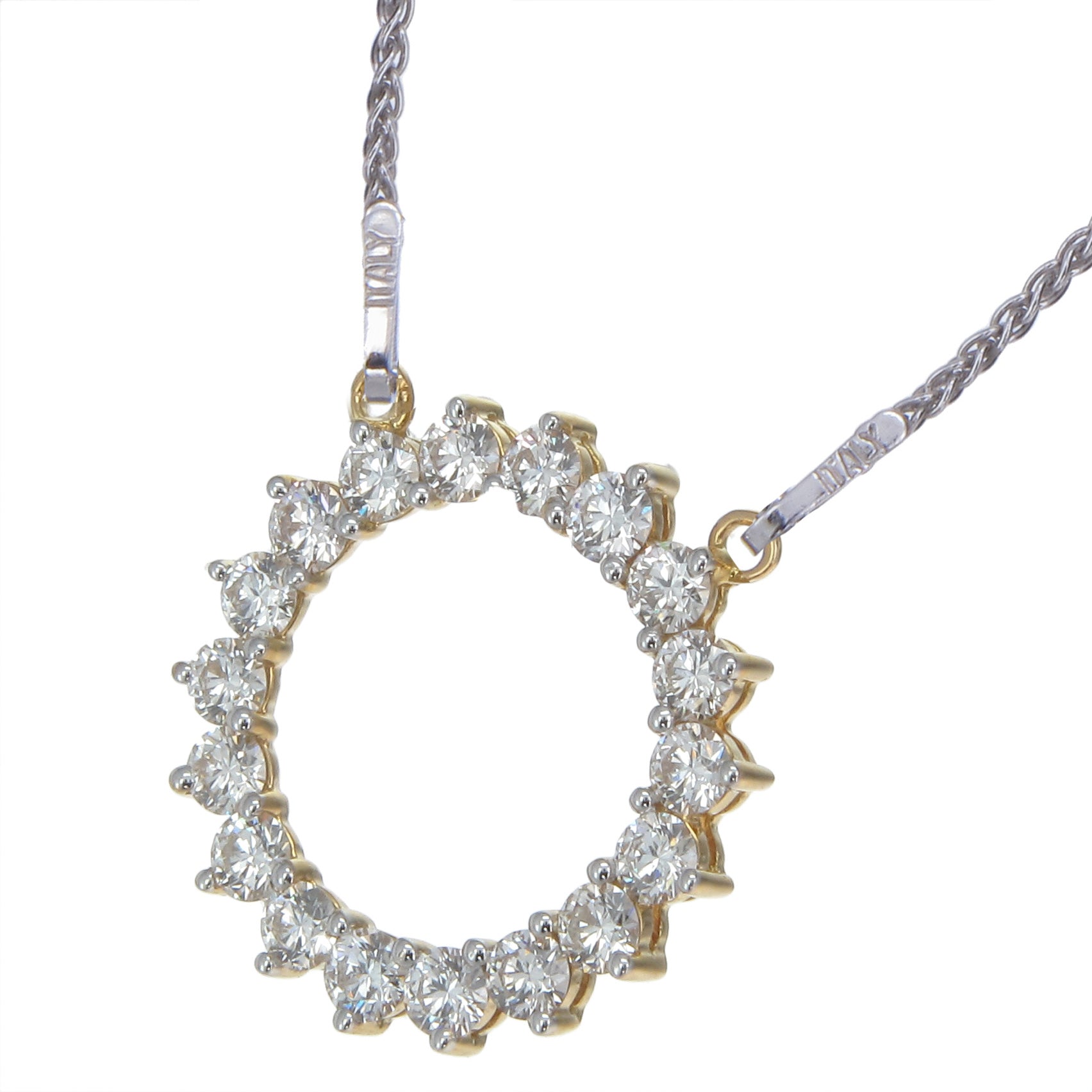 Timeless Diamond Circle Necklace