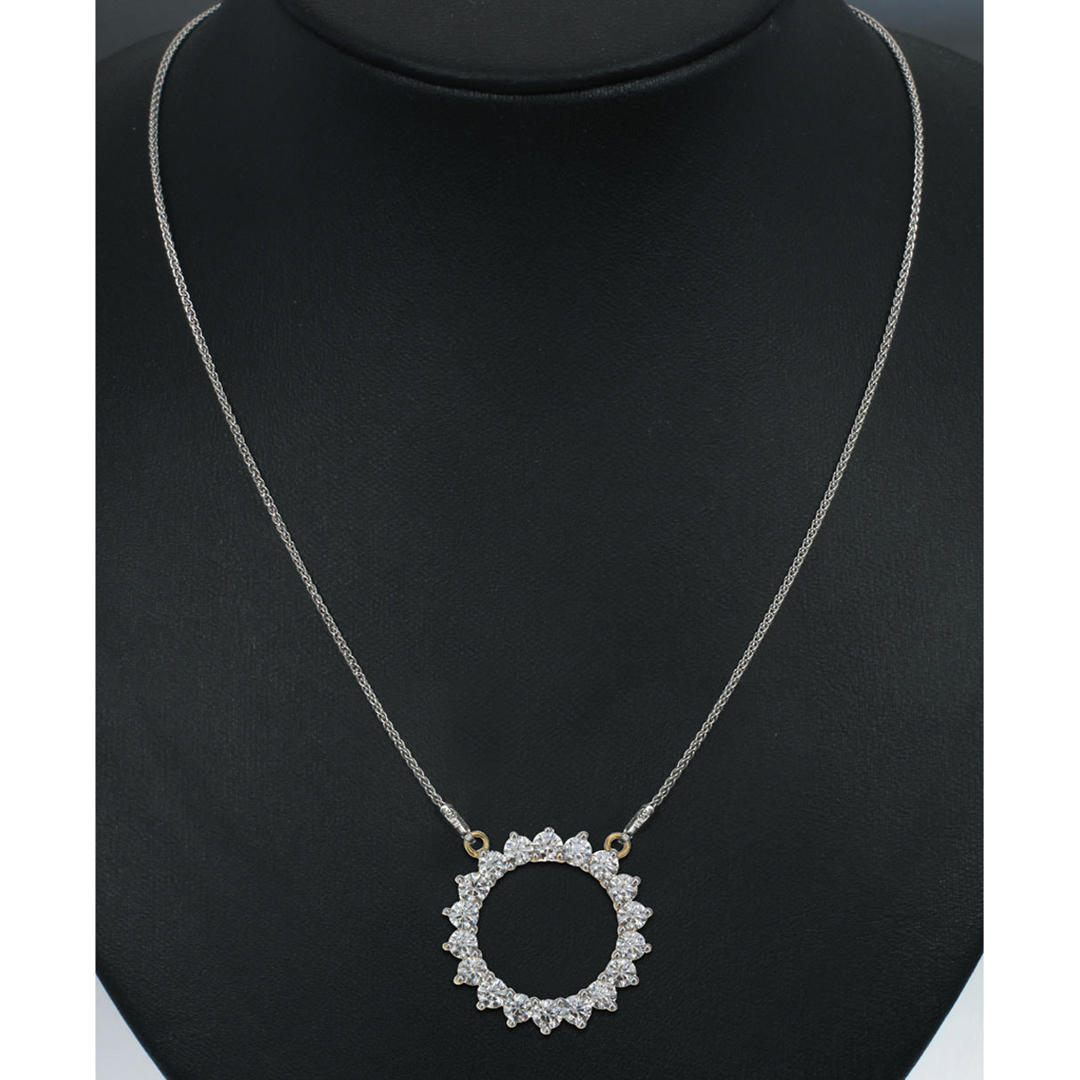 Timeless Diamond Circle Necklace