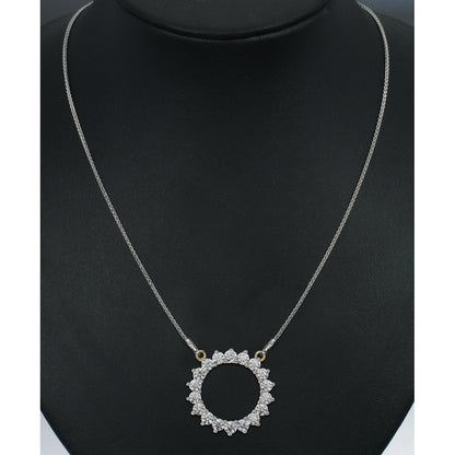 Diamond Circle Necklace