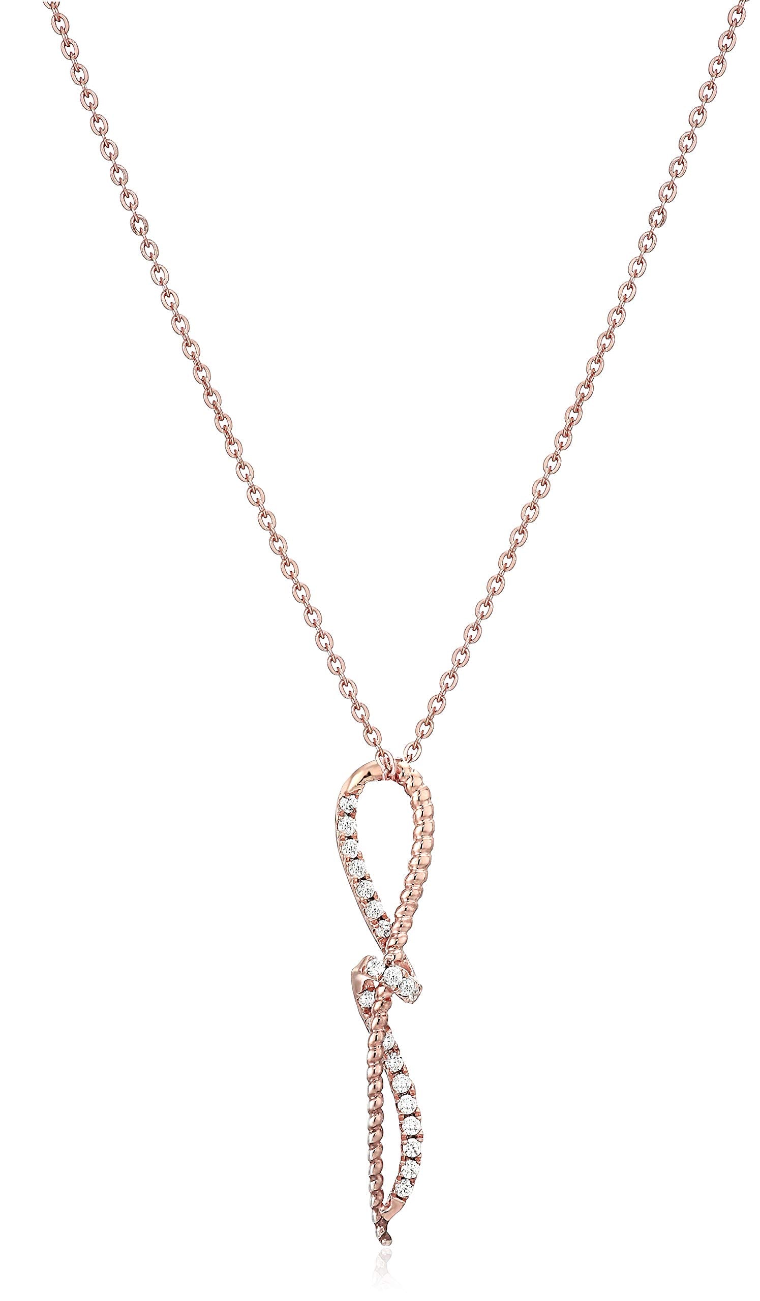 Diamond Knot Pendant Necklace