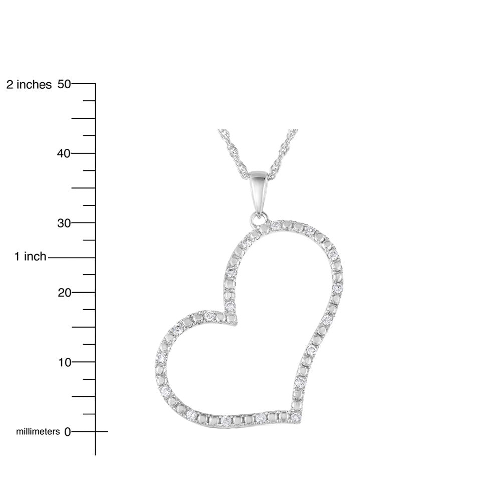 Diamond Heart Pendant Necklace